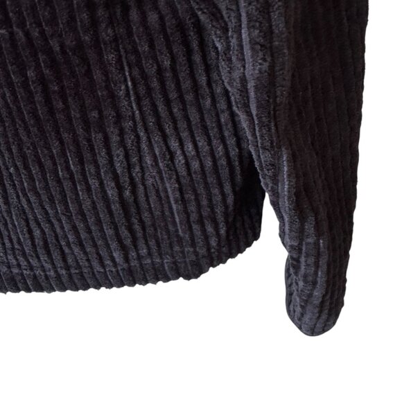 Woolrich Kinsdale Size Med Lightweight Black Wide Corduroy Ribbed Cotton Jacket - Picture 9 of 16